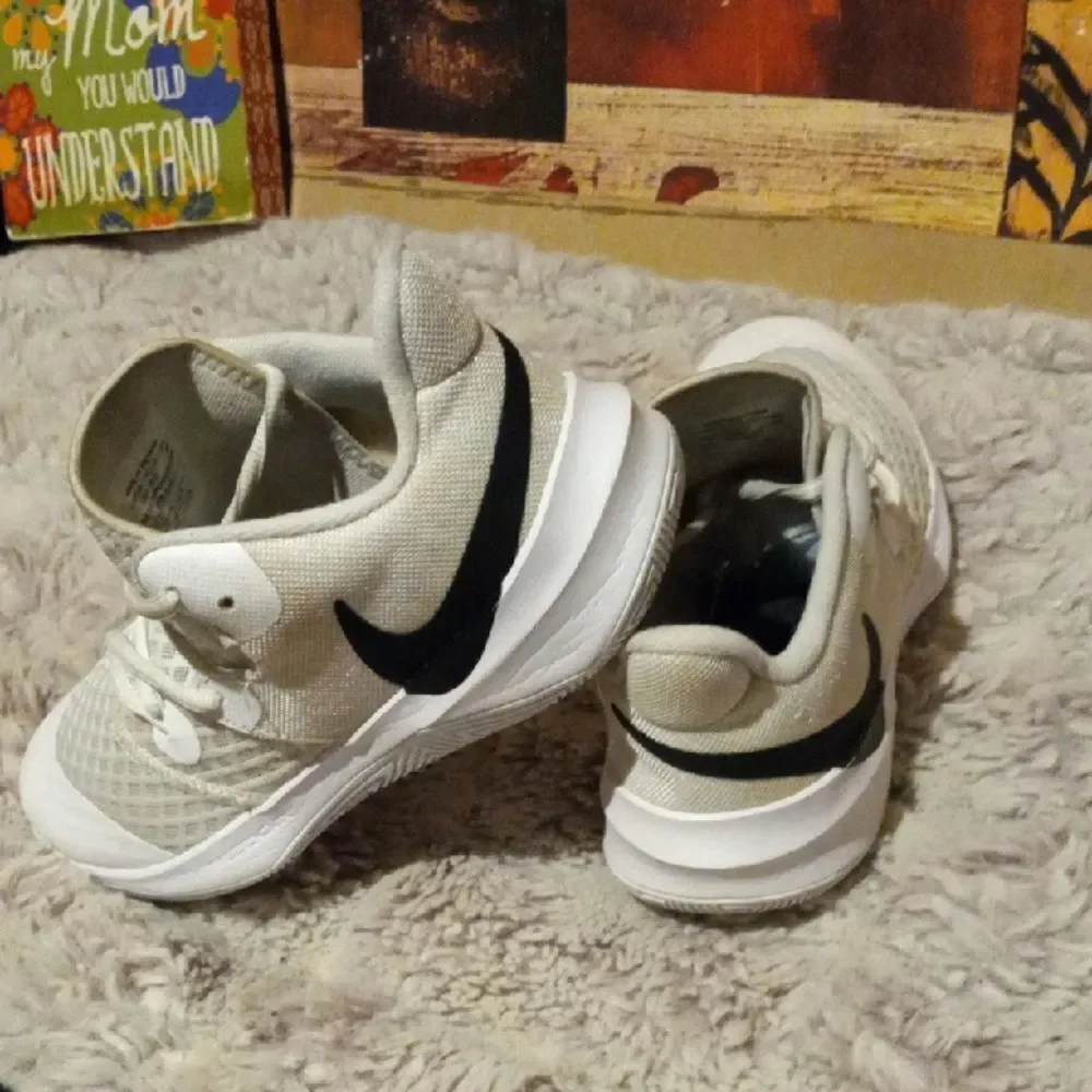 Nike Kids Cream and White Sneakers